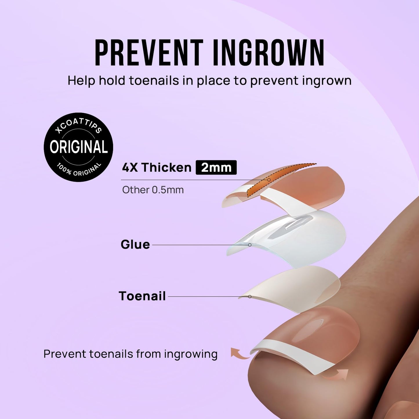 BTArtbox Press On Nails and Toenails, Timeless Grace with Classic French Set
