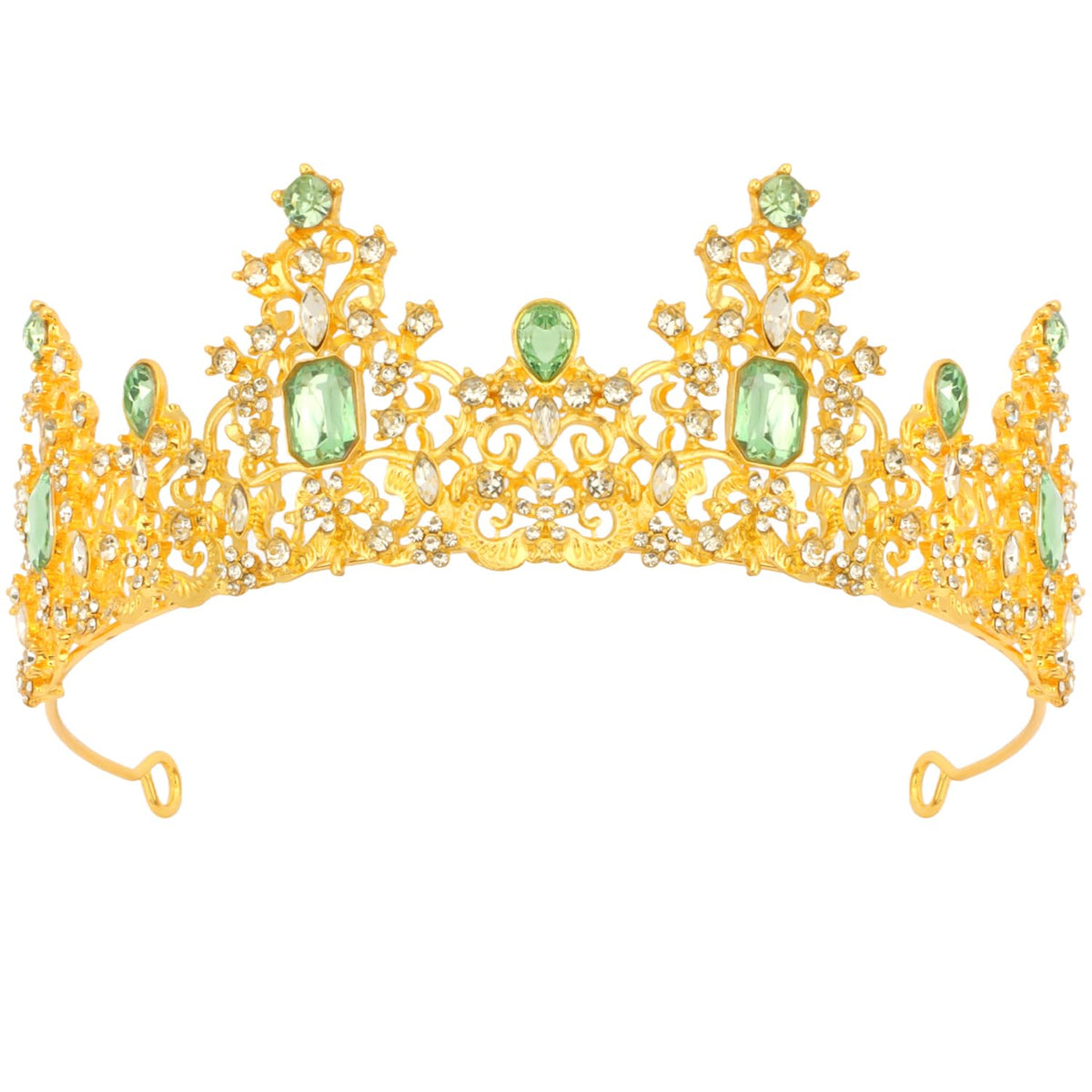Didder Green Gold Princess Tiaras and Crowns for Women and Girls Birthday Tiara Crown Halloween Costume Party Prom