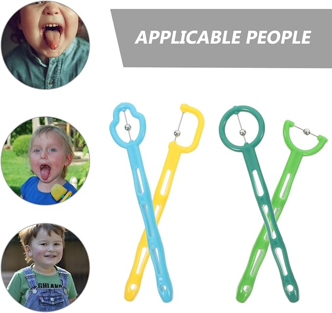 Didiseaon 4pcs Oral Muscle Trainer Tongue Muscle Exerciser for Kids Speech Therapy Materials and Oral Motor Therapy Tool for Jaw and Tongue Training