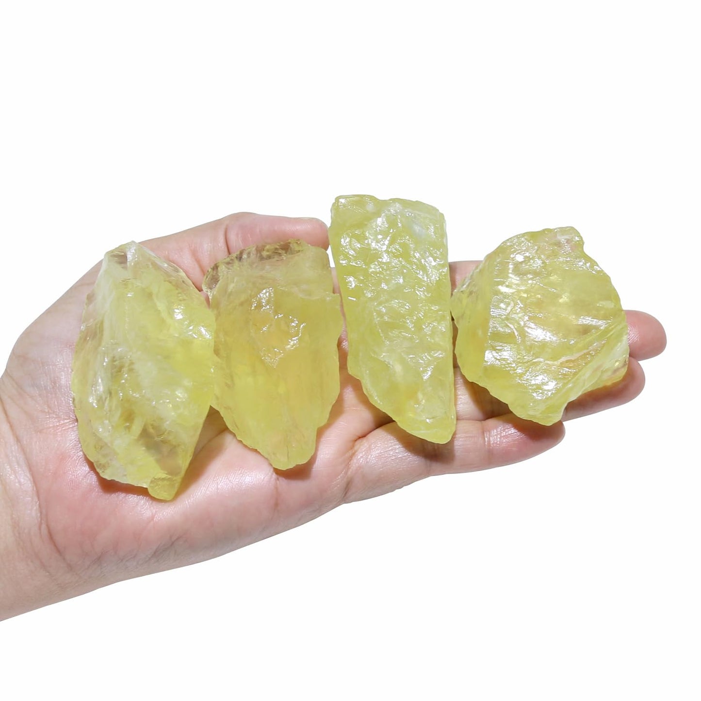Nvzi Raw Citrine Crystals Bulk, Real Gemstones and Crystals, Rocks and Minerals, Healing Crystals, Quartz Crystals and Healing Stones, Cuarzos Originales De Energia Y Piedras(1LB)