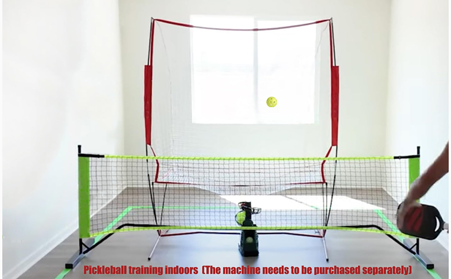 Nets for Tennis Ball Machine(10lb),Ball Recycling Net Also for Baseball/Golf/Cricket(Diameter<2.95in),Portable and Easy to Disassemble;Solo Practice Tennis Indoor&Outdoor(New)