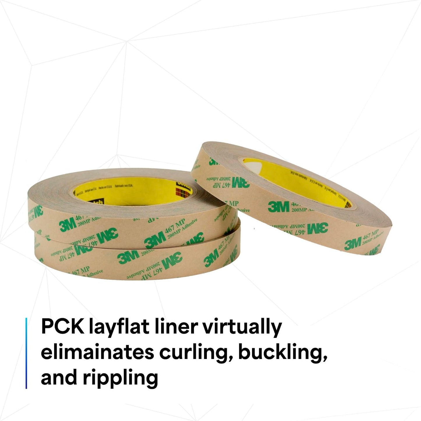 3M 468MP Adhesive Transfer Tape, 6" Width x 20yd Length (1 roll)