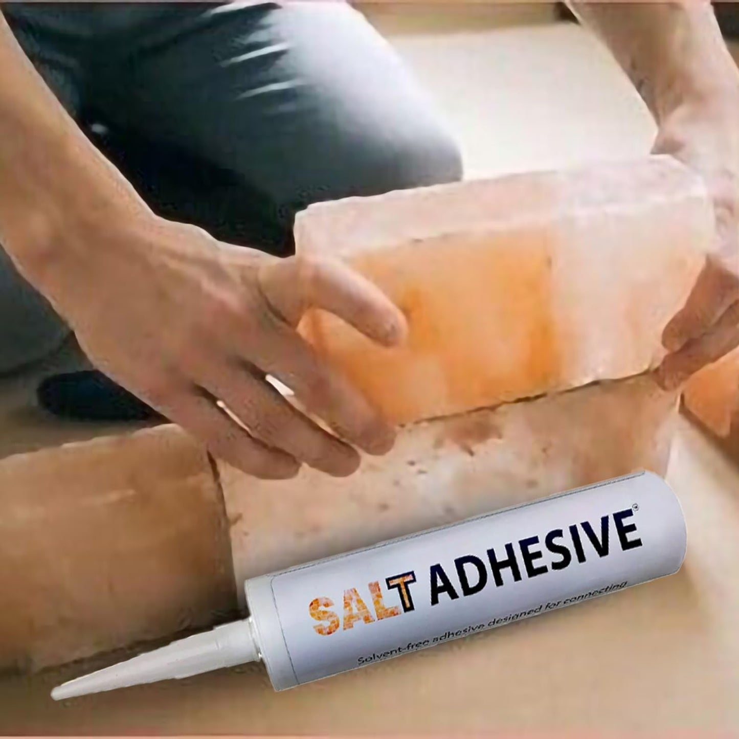 Himalayan Salt Tiles 8x4x1 Pack of 6 Himalayan Salt Bricks for Spa, Sauan, Dry Age, & Home Decor 2.6lbs Each Tile