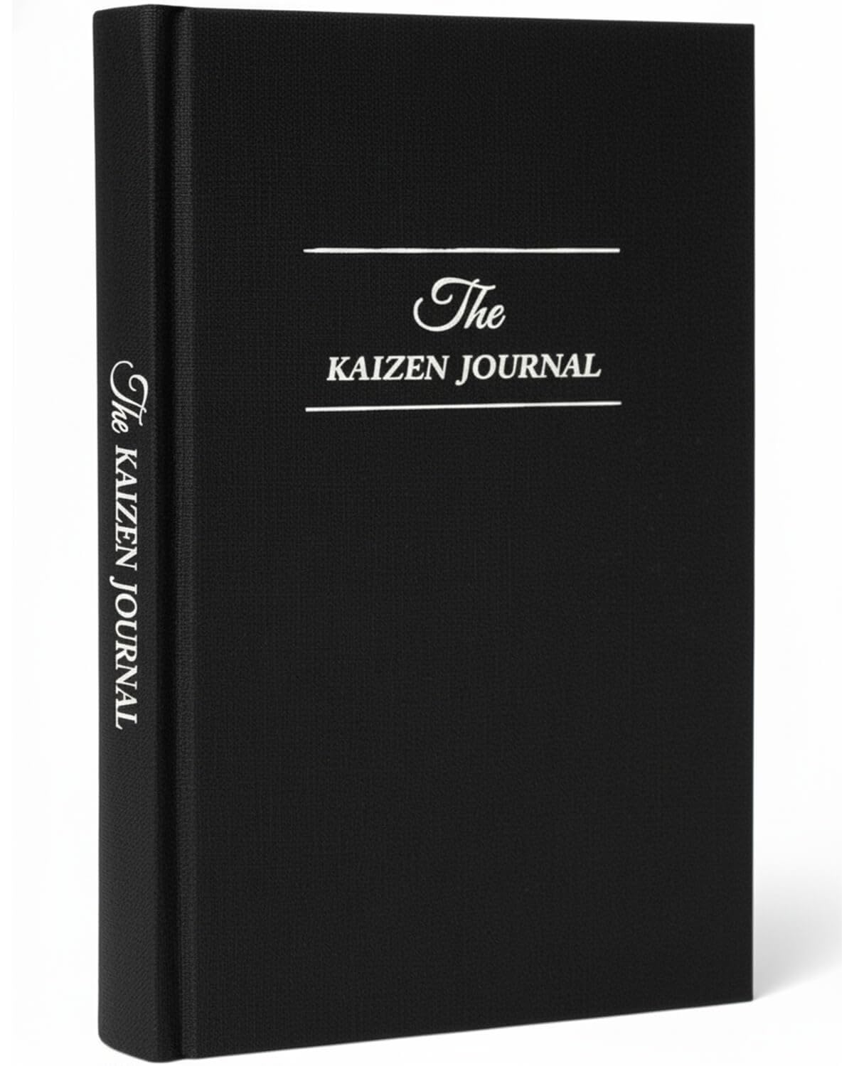 The Kaizen Journal for Self Improvement – Undated Daily Planner & Habit Tracker for Men & Women, Productivity, Focus & Mental Health – 24-Week Goal Planner with Gift-Ready Box, Two Colors (Black)
