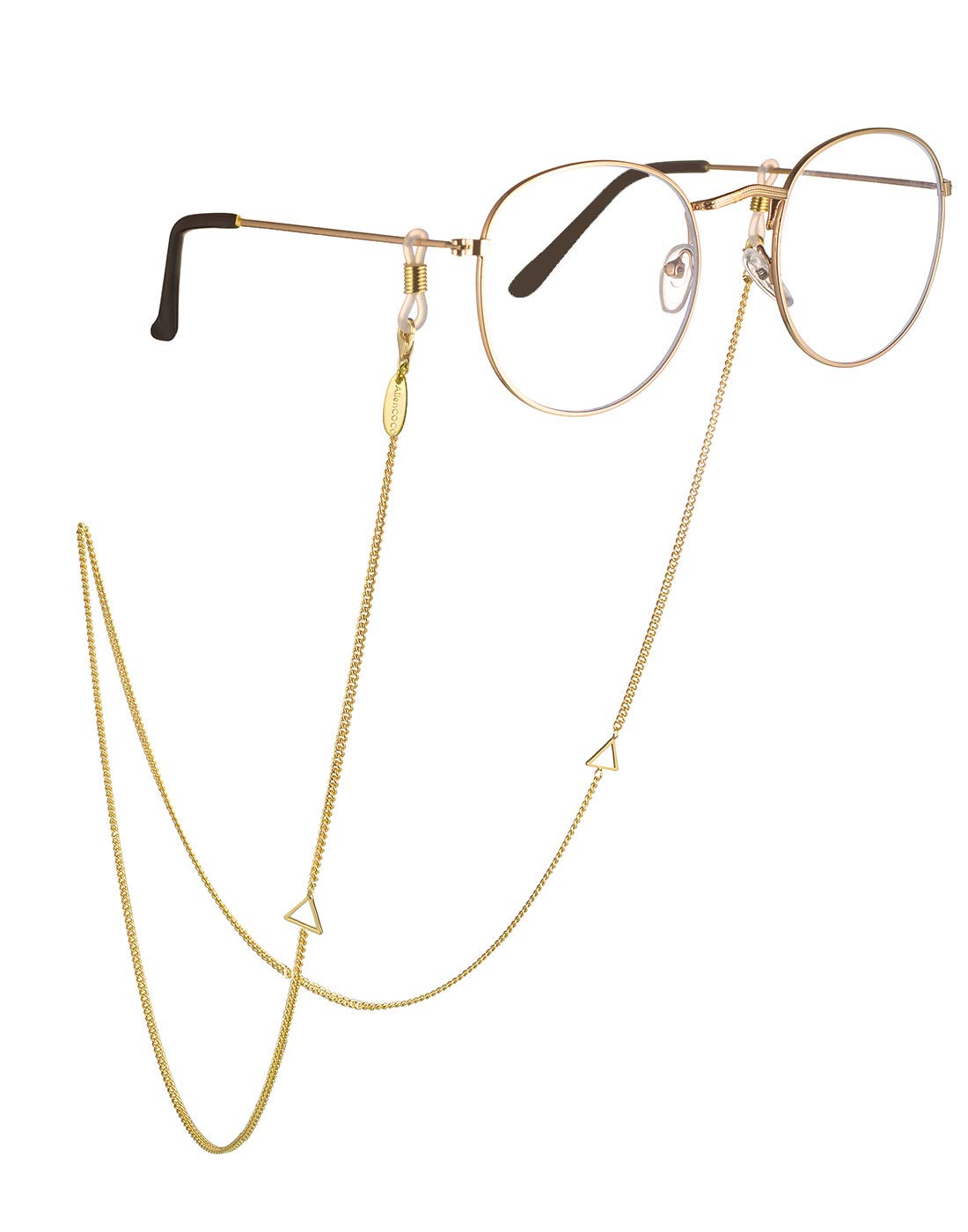 AllenCOCO Glasses Chain, Eyeglass Strap For Women Sunglasses - 14K Gold Eyeglasses Chain, Eye Glasses Holders Around Neck