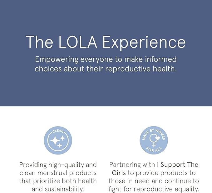 LOLA Organic Cotton Pads, 36 Count - Ultra Thin Pad with Wings, Cotton Organic Pads for Women, HSA FSA Approved Products Feminine Care, Regular