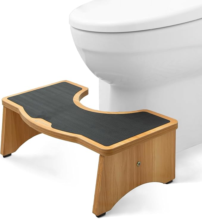 StrongTek Extra Large Toilet Stool, Adults Squatting Poop Stool, Anti-Slip Bathroom Step Stool for Kids and Seniors, Heavy Duty 400 lbs Capacity