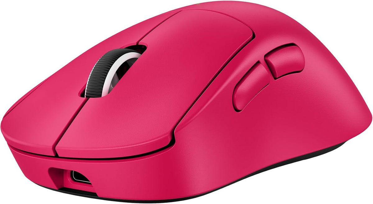 Logitech G PRO X Superlight 2 DEX Wireless Gaming Mouse, 60g Pro-Grade with 5 Programmable Buttons, 44k DPI Sensor, 8kHz Report Rate, USB-C Charging for PC/Mac - Magenta