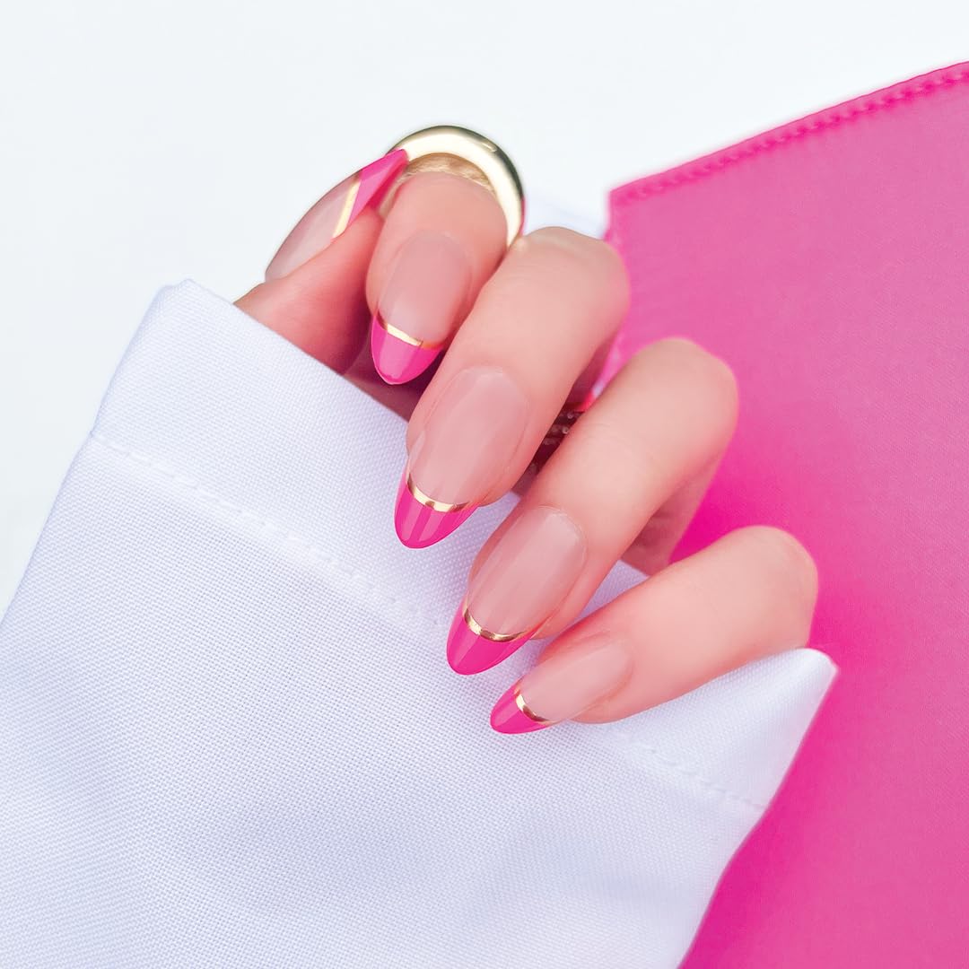 KIARA SKY 100% Acrylic Press On Nails - Chrome Press On Nails | Long-Lasting, Easy Application, Salon-Quality Instant Manicure for Nail Art DIY | 15 sizes - 30 piece Kit