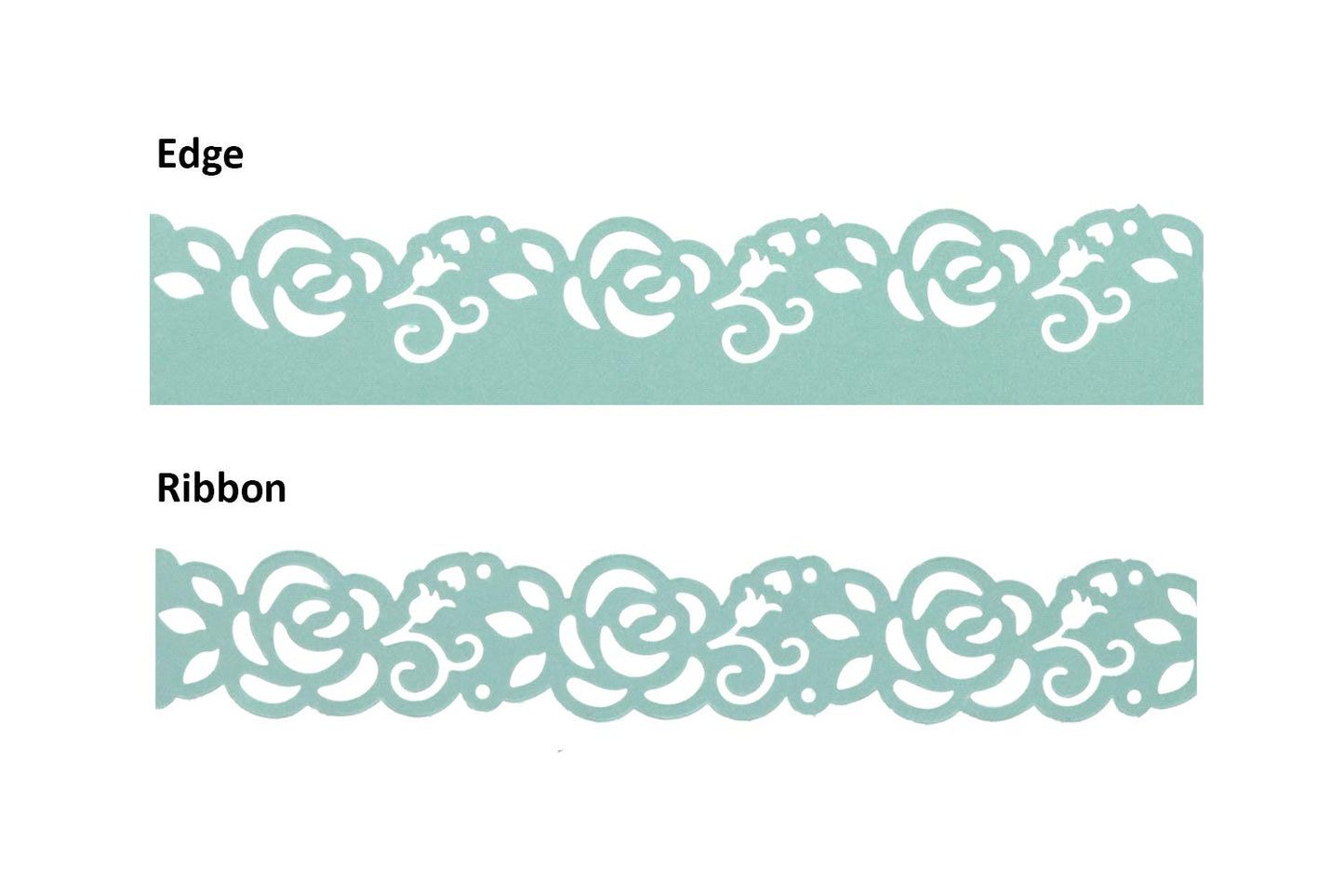 Bira Craft 2 in 1 Border Edge Craft Punch, Valentine’s Day Punch, for Scrapbooking (Rose-2)