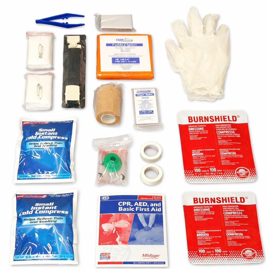 Rapid Care 821 Piece Class B Refill Kit - OSHA & ANSI Compliant - 3 & 4 Shelf First Aid Cabinet Refill - Home, Office, Industrial - Bandages, Medications, Trauma Supplies