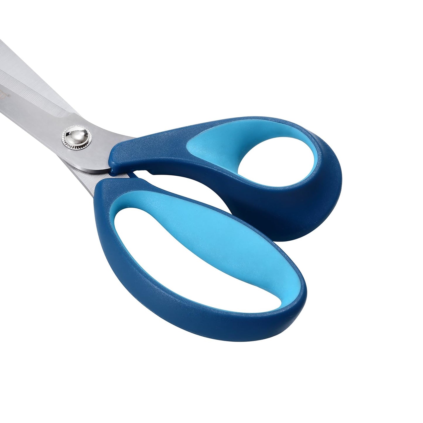 LIVINGO Fabric Sewing Scissors Set All Purpose - Heavy Duty Tailor Shears with Small Embroidery Thread Snips Sewing Kit for Home Crafting Cutting, 9.5" & 5" & 4.5", Blue Comfortable Handles