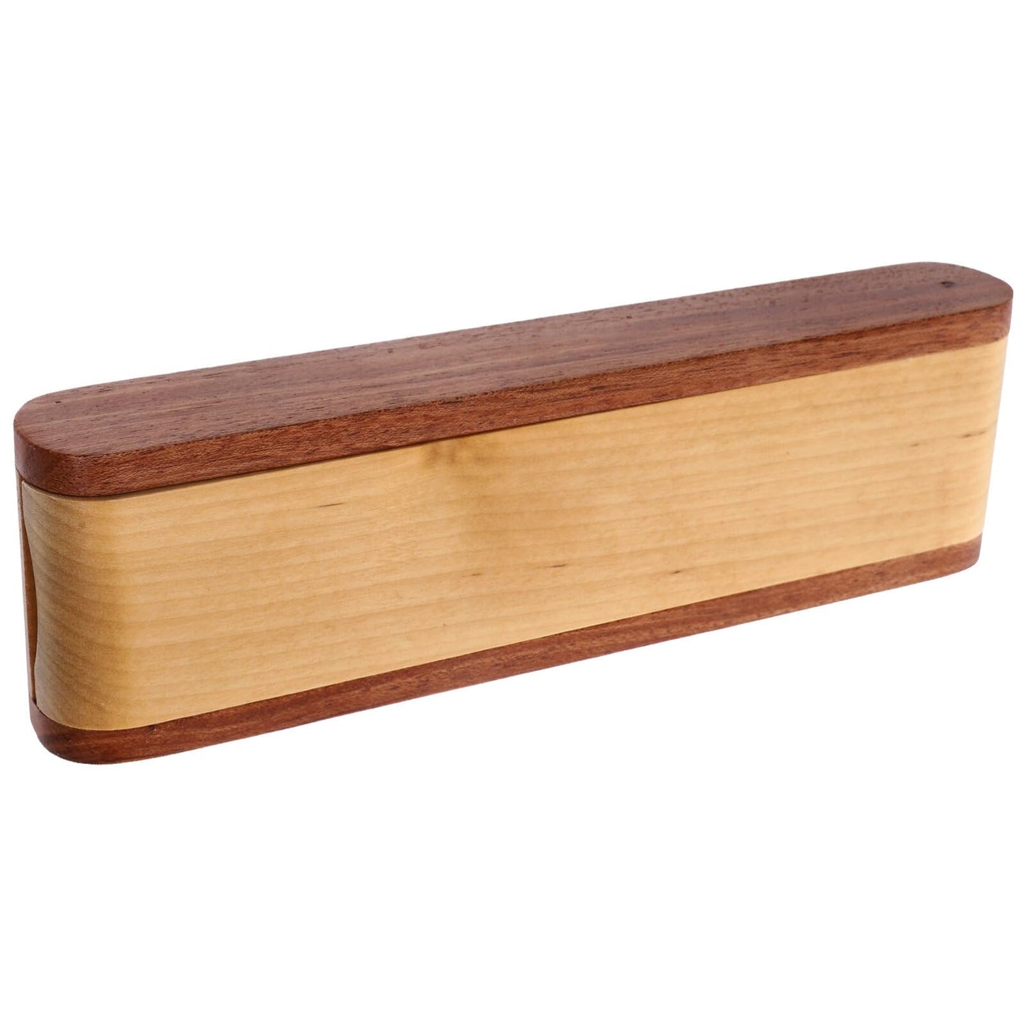 Wooden Pen Case Box Single Fountain Pen Case Empty Pen Box Pen Presentation Display Box Fountain Pen Container for Home Office Dekstop Stationery Supplies
