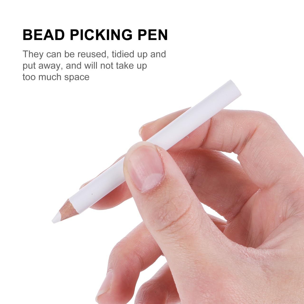 30Pcs White Nail Art Wax Pencil Pen for Rhinestone Manicure for Nail Art Decoration and Diy Projects