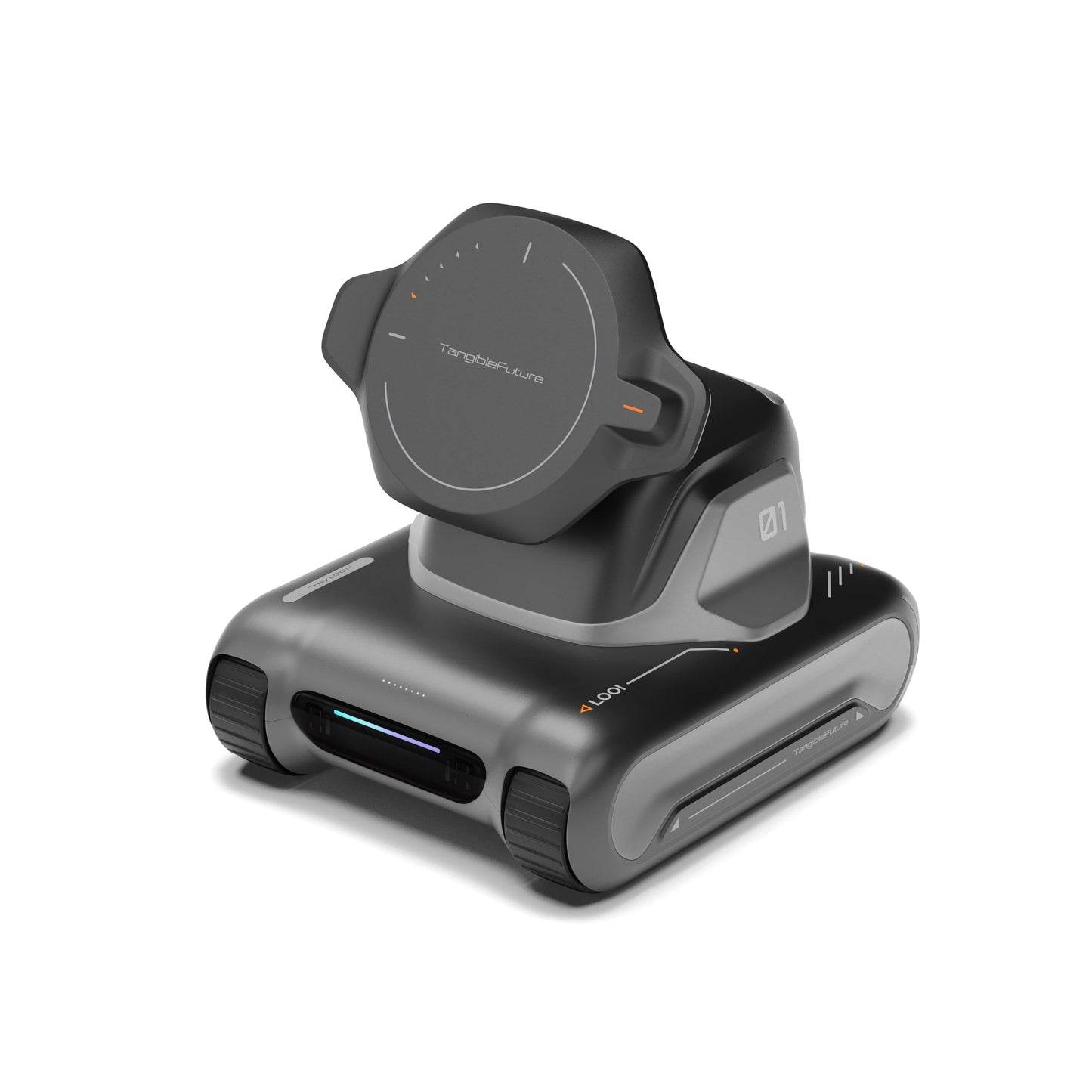 LOOI Robot-Space Black-AI Desktop Companion,ChatGPT&Gemini Voice Interaction,Visual Understanding,Personality&Memory,10W Wireless Charging,Tech&Gadget Gift,Electronic pets,Toy,Geek,Desktop Setup