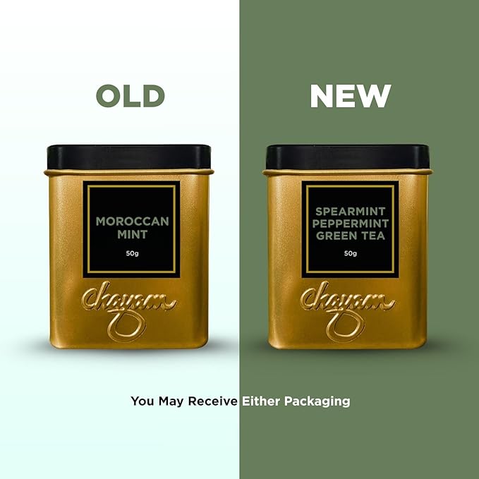 Chayam Moroccan Mint Green Tea – 35g Each | Premium Green Tea| 100% Natural Ingredients and No Added Sugar- Pack of 2