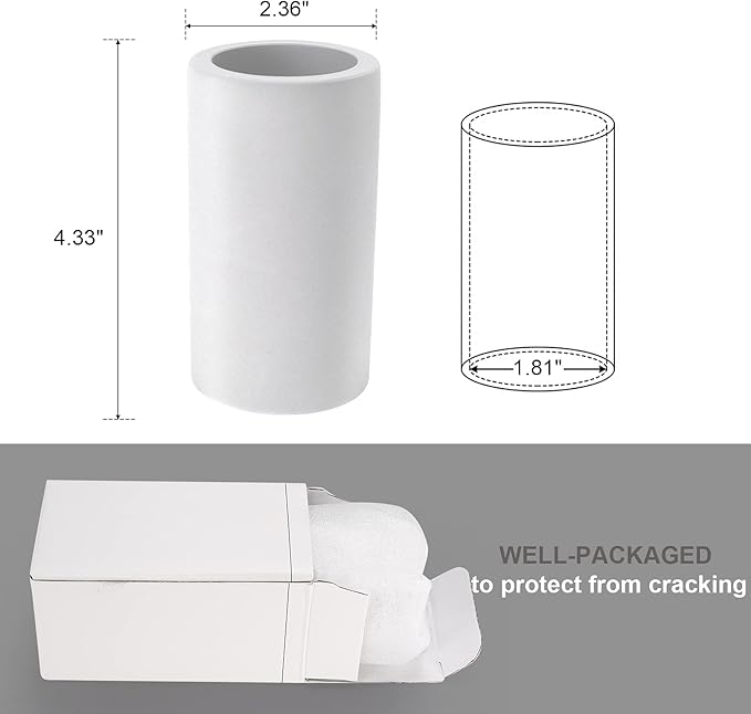 Diatomite Toothbrush Holder, BOJDOPIE Water Absorption Quick Drying Bathroom Countertop Organizer, Stand Cup for Toothpaste Makeup Brushes Razors
