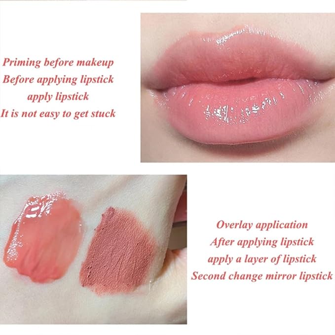 Moisturizing Cherry Blossom Honey Lip Oil Lipsticks,Hydrating Propolis Lip Sleeping Mask,Cherry Lip Balm Honey Pot Lip Mask, Prevent Dry&Cracked, Nourishing Repair Dry Crack Lipblam Lips Care