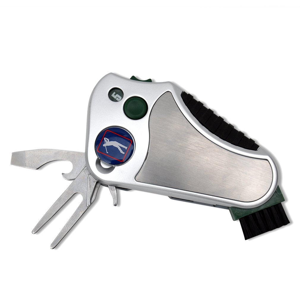 Golfer's Best Tool – 6-in-1 Golf Multitool for Men & Women | Stroke Counter, Divot Repair, Brush, Ball Marker, Cleat Tightener, Club Cleaner | Compact Golf Gift & Souvenir