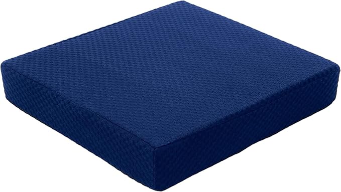 Carex Memory Foam Seat Cushion - Office Chair Cushion and Wheelchair Cushion - Comfortable Chair Pad, 18" x 16" x 3"