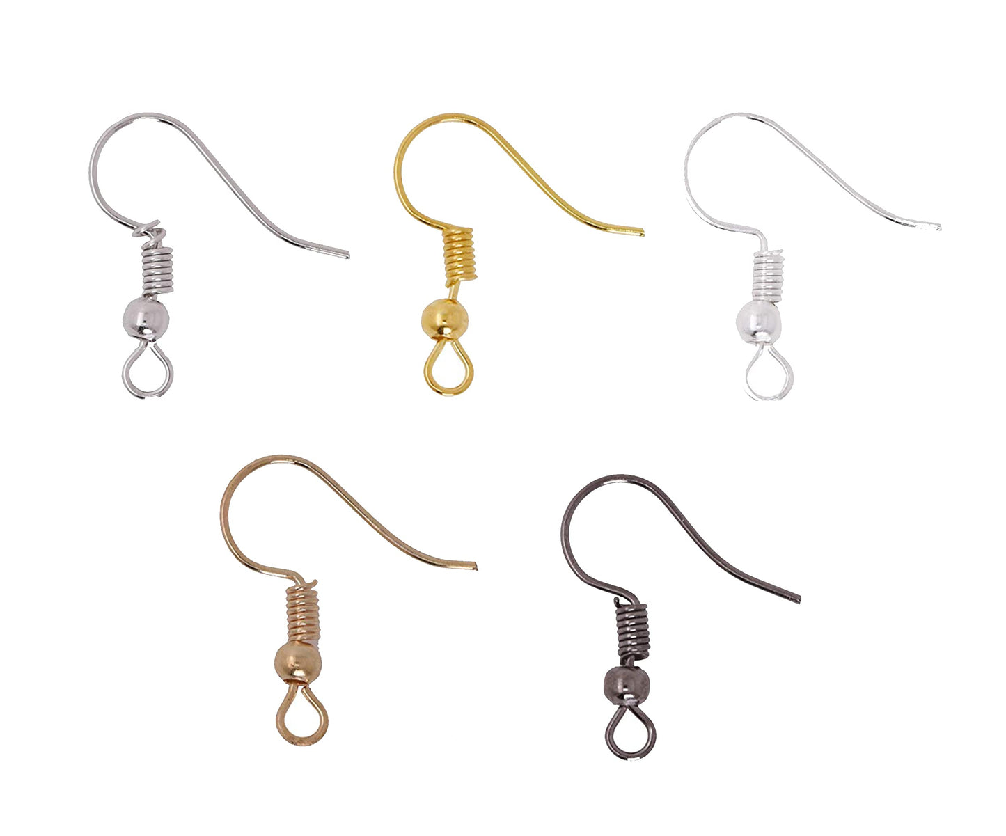 Mandala Crafts Assorted Earring Hooks for Jewelry Making – 1150 PCS French Fish Hook Ear Wires & Jump Rings Kit – DIY Fishhook Earring Making Supplies Findings