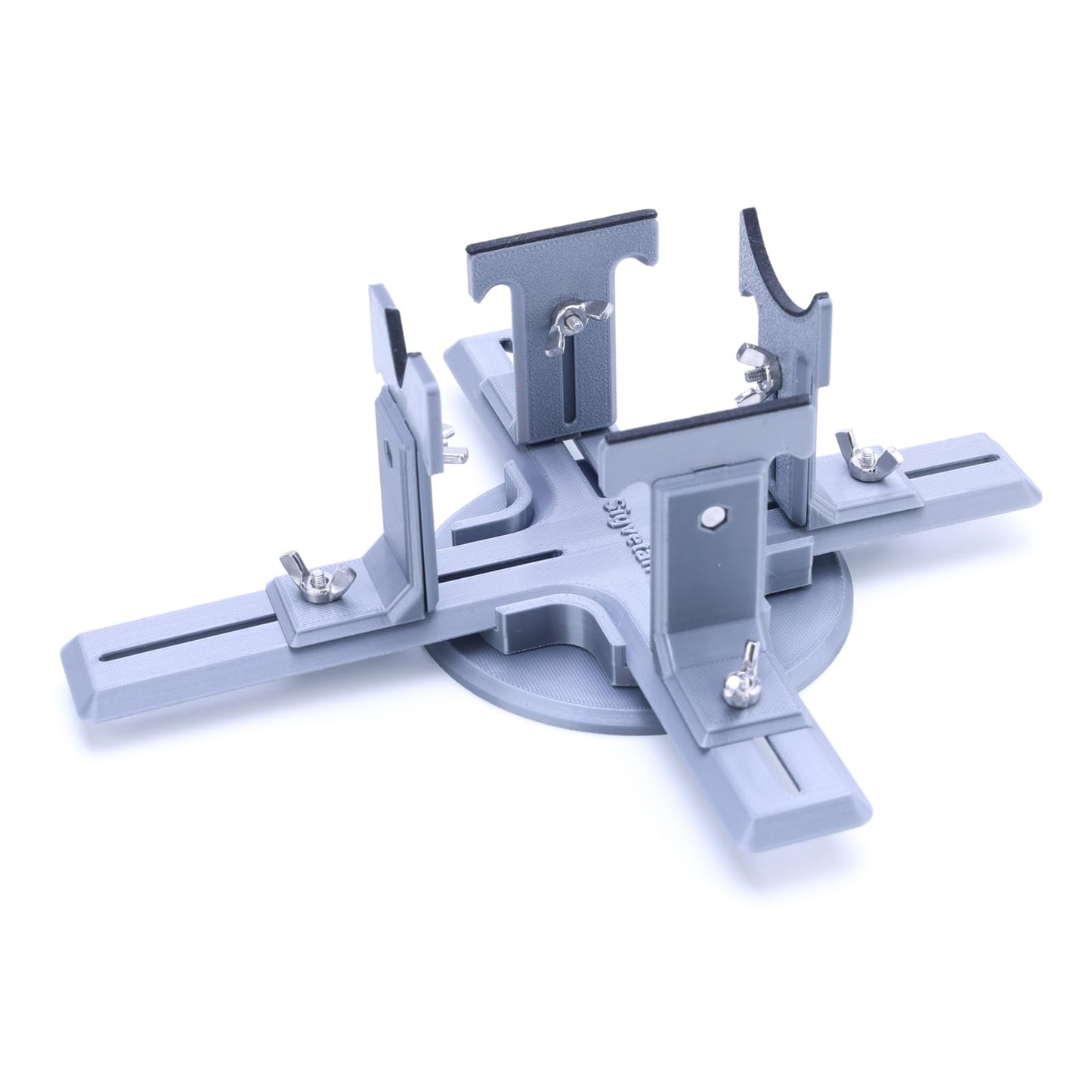 Stand for Model Airplanes for Display Making and Painting,Model Building Berth jig,Tray for Part of 1/72, 1/48(Grey+Swivel Base)