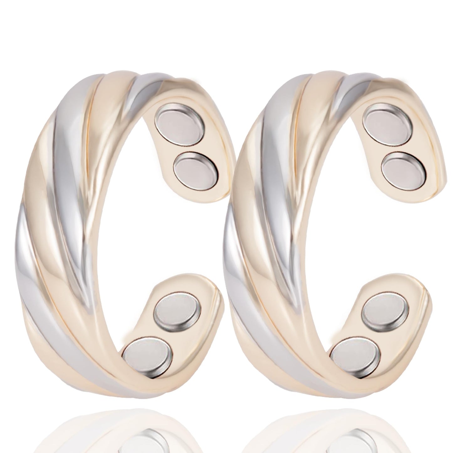 MagVIVACE Pure Copper Ring for Women, Magnetic Rings with 3500 Gauss Magnet