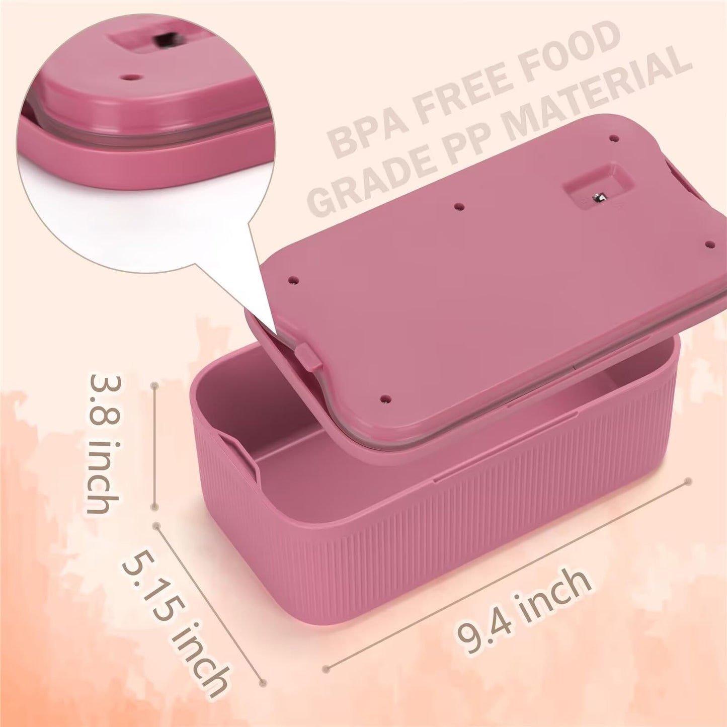 Small Lock Box for Medicine Safe, Lockable Storage Box with Combination Code, Ideal for Food & Fridge Items, First Aid Kit Organizer, Phone Jail, Perfect for Home, Office, Dorm, Travel, Gift (Pink)