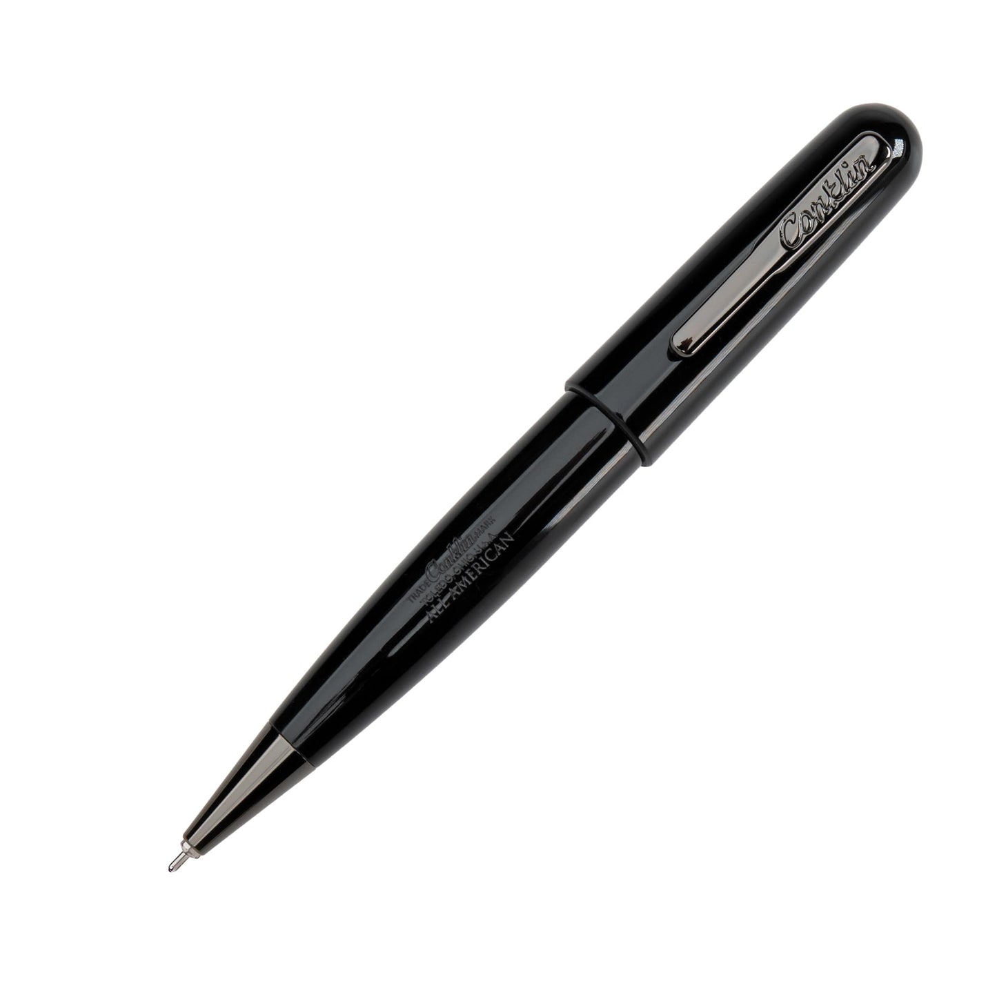 Conklin All American Gel Pen Raven Black | Luxury Gel Pen with Refillable Ink | Bold Design, Smooth Writing, Premium Quality
