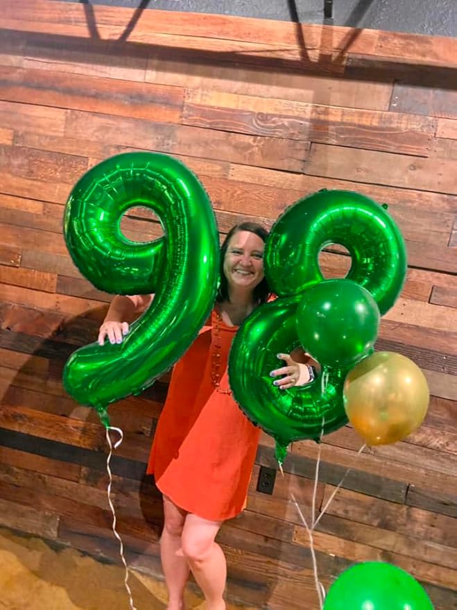 Dark Green Number 12 Balloon 40 Inch, 12th Birthday Party Decorations for Children, Giant 12 Foil Balloon for Party Supplies