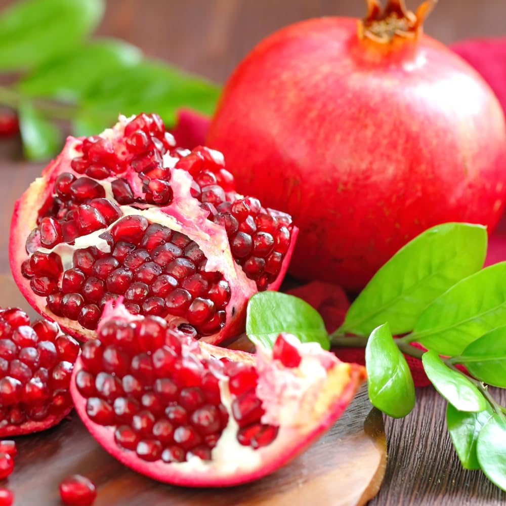 Sweet Pomegranate Live Plant, Pomegranate Tree in 3 Gallon Pot, Red Fruit Tree from 2-3 Feet Tall for Home Garden, No Ship to CA