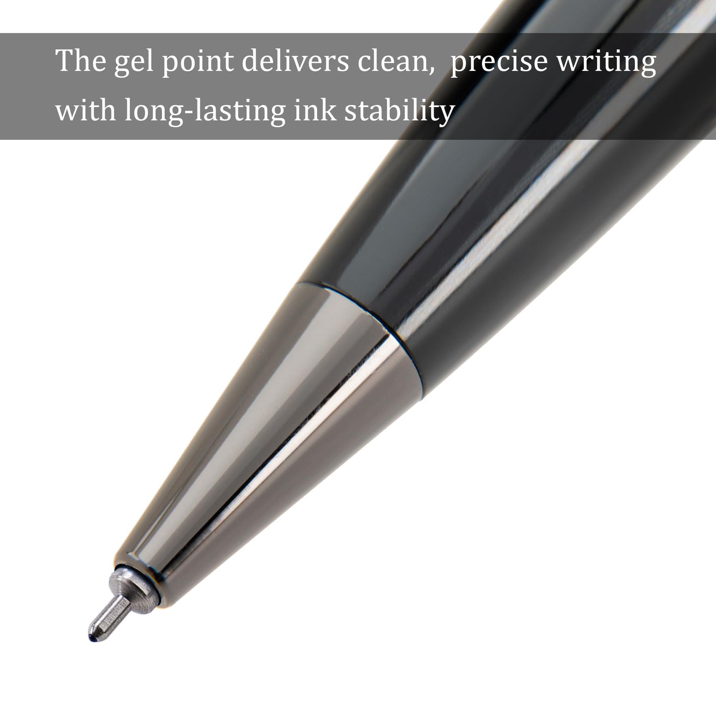 Conklin All American Gel Pen Raven Black | Luxury Gel Pen with Refillable Ink | Bold Design, Smooth Writing, Premium Quality