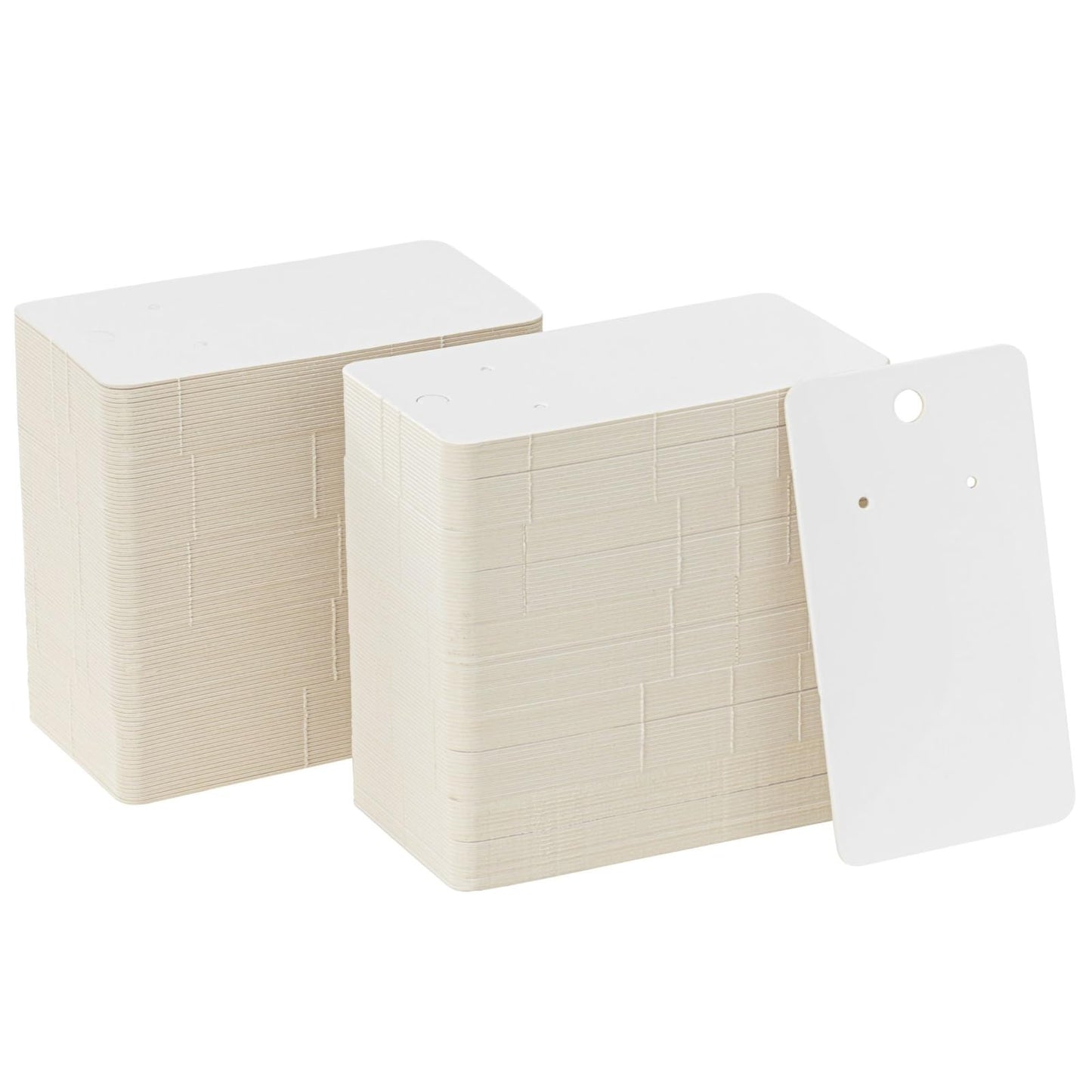 Juvale Earring Cards for Selling Jewelry - 3.5 x 2 In, White, 200 Pack - Bulk Earring Display Cards for Jewelry Packaging & Storage