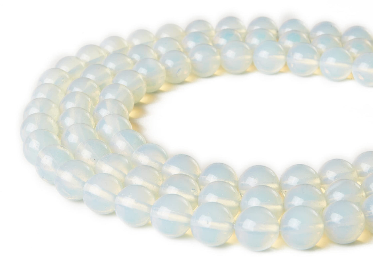 100pcs 8mm Opal Beads Natural Gemstone Beads Round Loose Beads for Jewelry Making