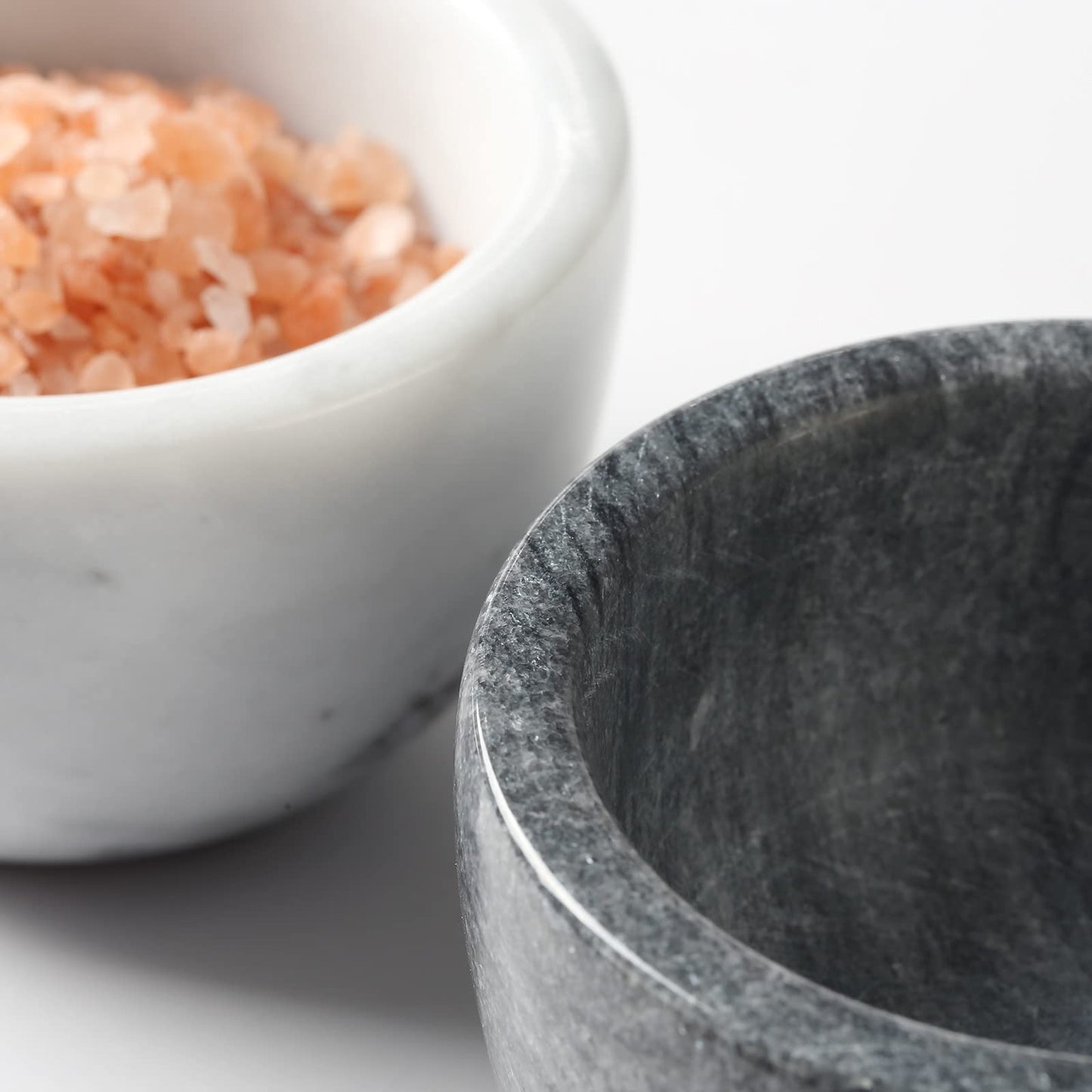 jalz jalz Marble Salt Holder Salt Box Spice keeper Black Big Salt Cellar Natural Material Salt Container Spice Cellar Large Capacity