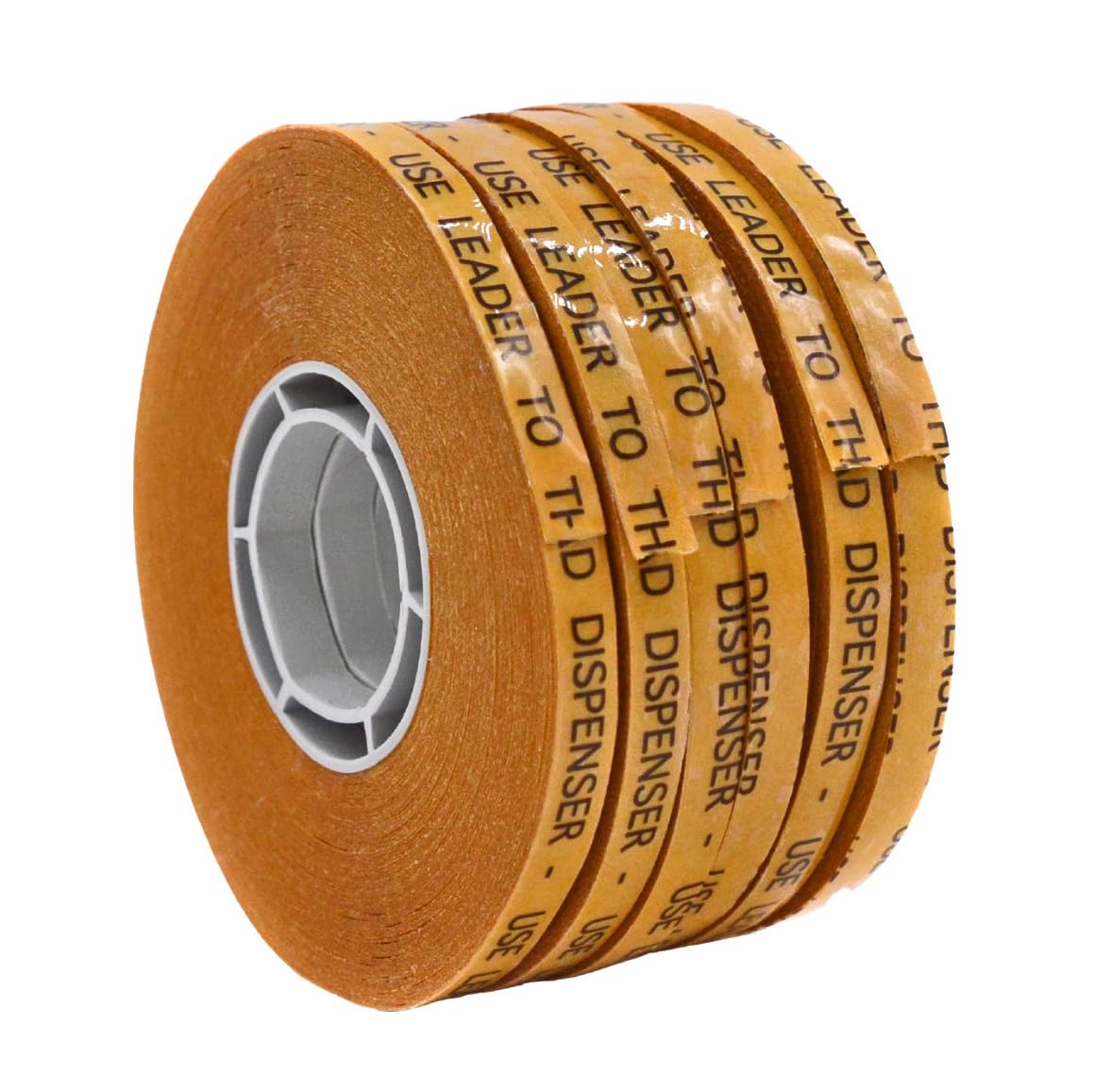 WOD General Purpose ATG Tape, 1/4 inch x 36 yds. (Set of 6 Rolls) Adhesive Transfer Tape Glider Refill Rolls Clear Adhesive on Gold Liner (Acid Free) RWATG20