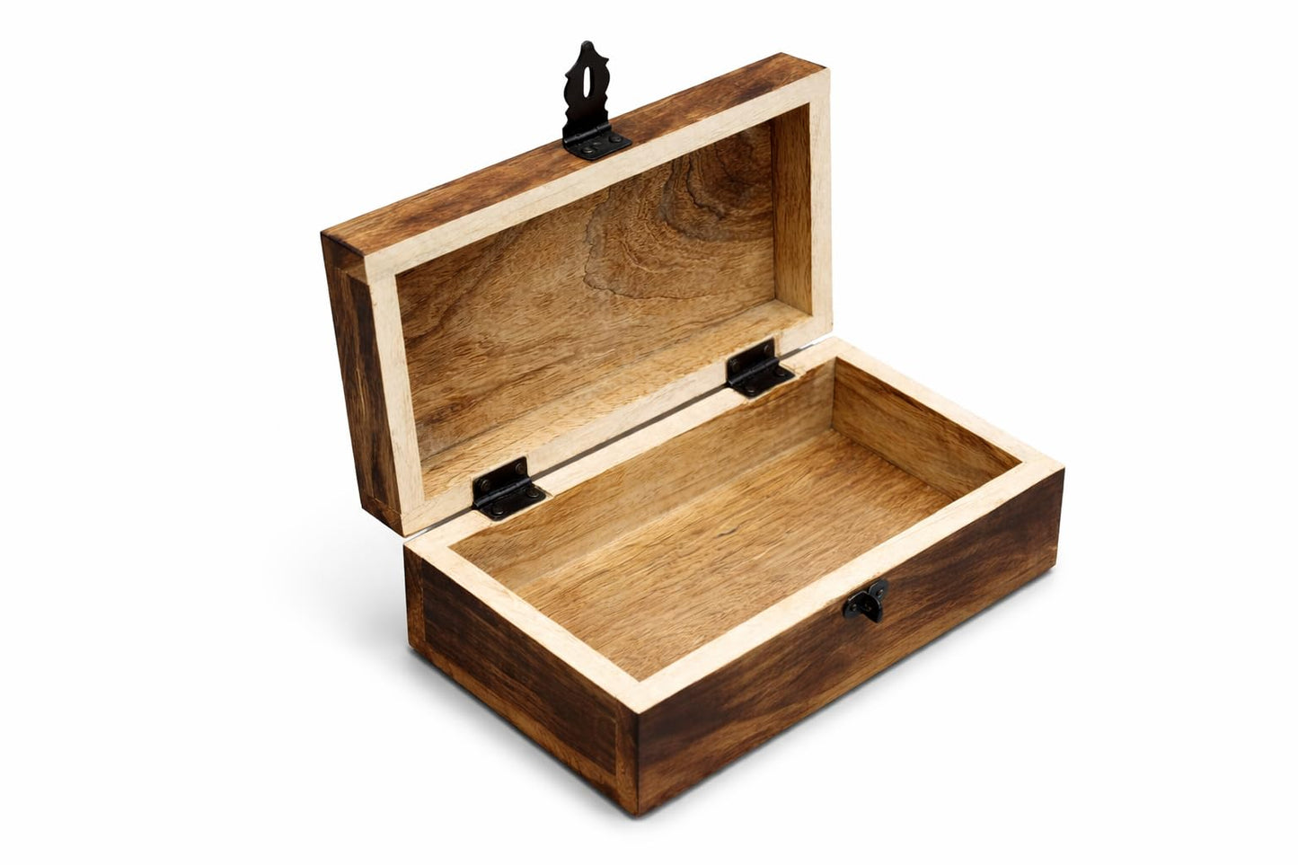 ELSHIL Handmade Mango Wood Keepsake Box with Engraved Tree of Life – Wooden Jewelry Box, Trinket Box, Flame Worked Finish, Unique Gift for Women & Men