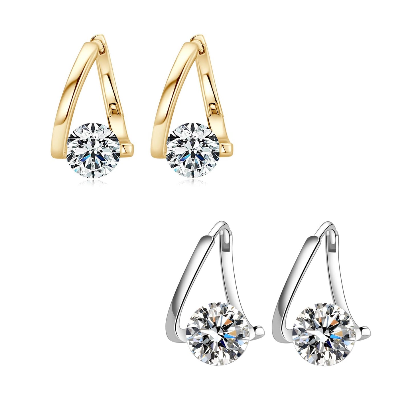 Halolux Lymphvity Germanium Earrings,Halolux Lymphatic Germanium Earrings for Women (Gold+Silver)
