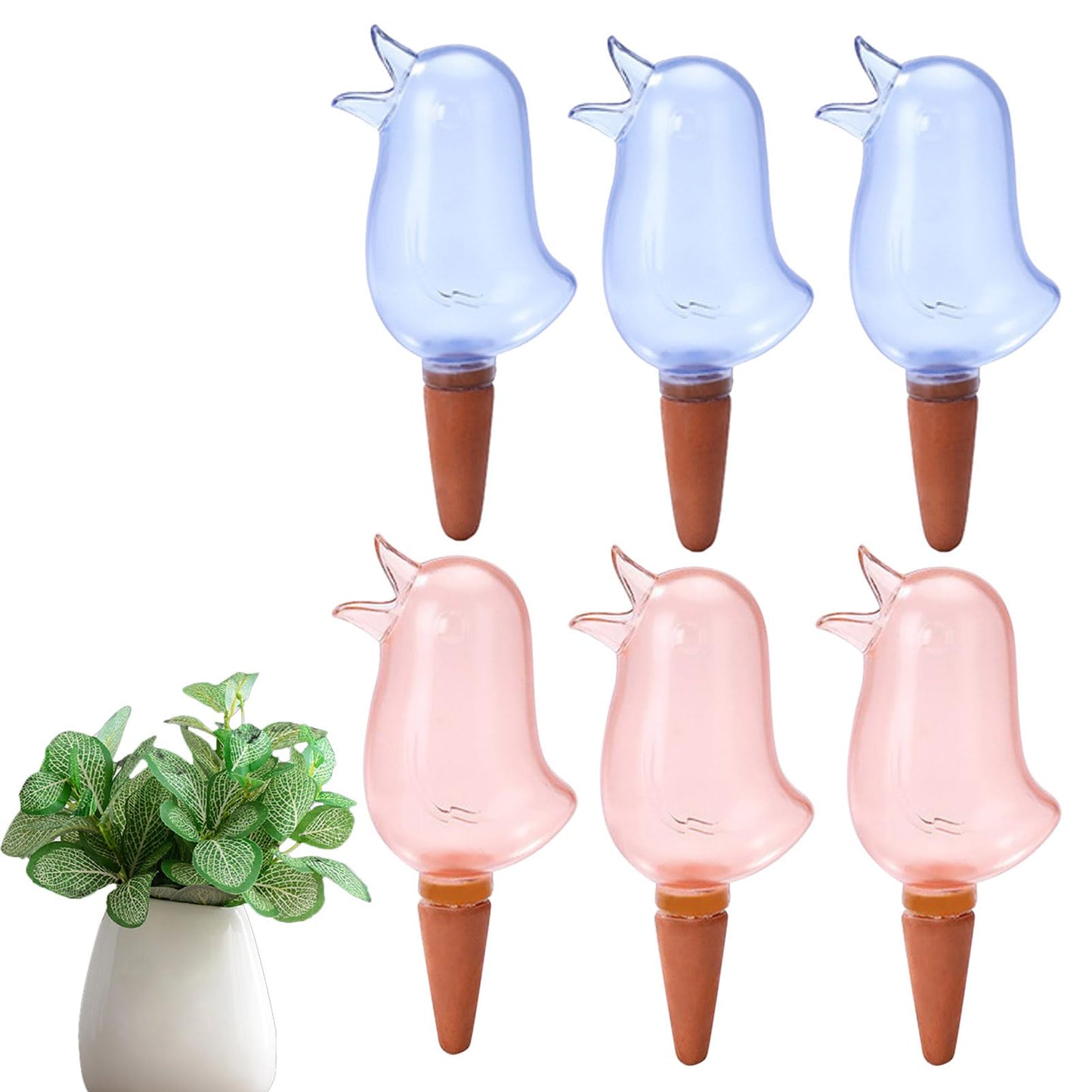 6 Pcs Self Watering Spikes, Indoor Plant Globes - Automatic Irrigation System