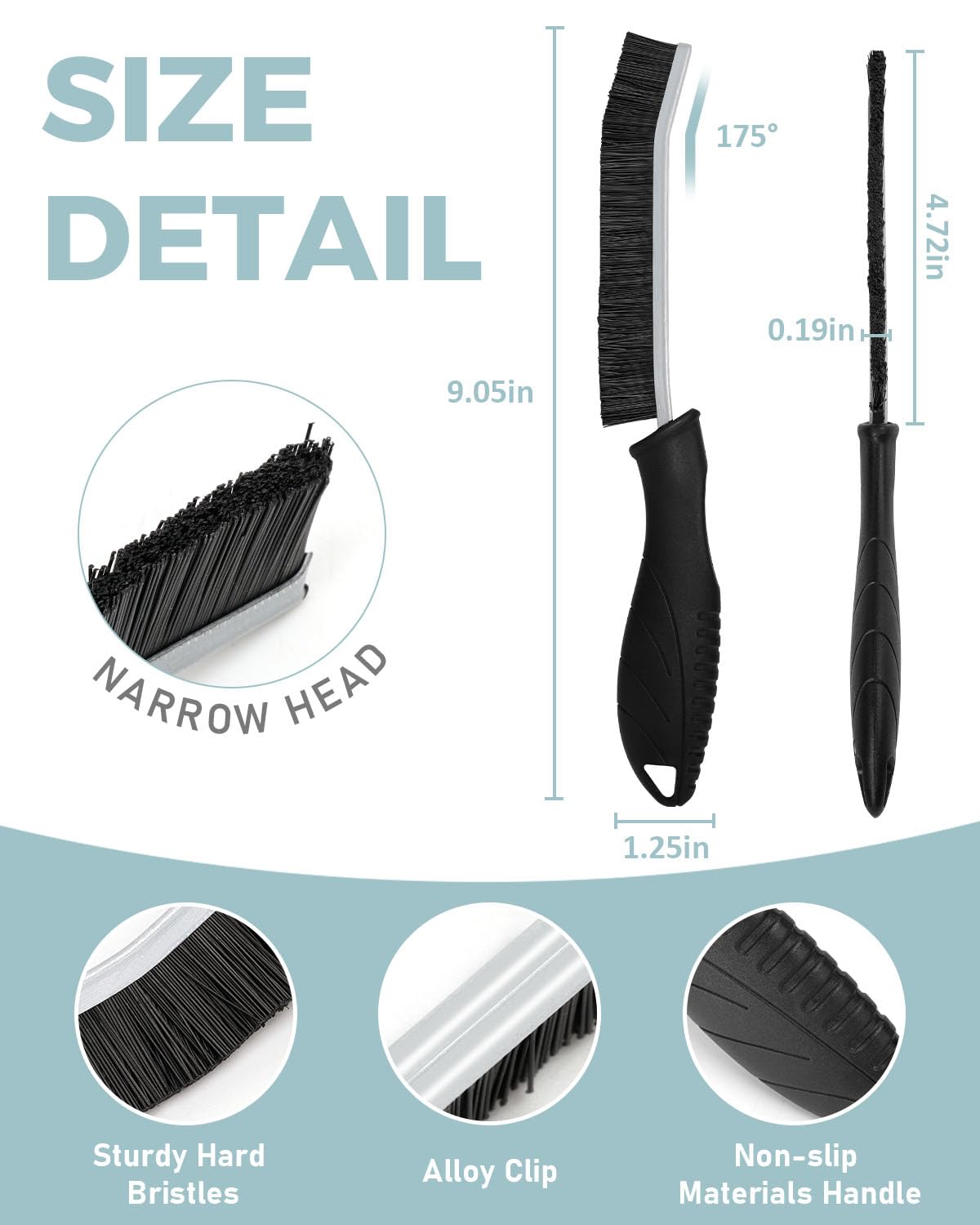 Crevice Cleaning Brush (3 Count)