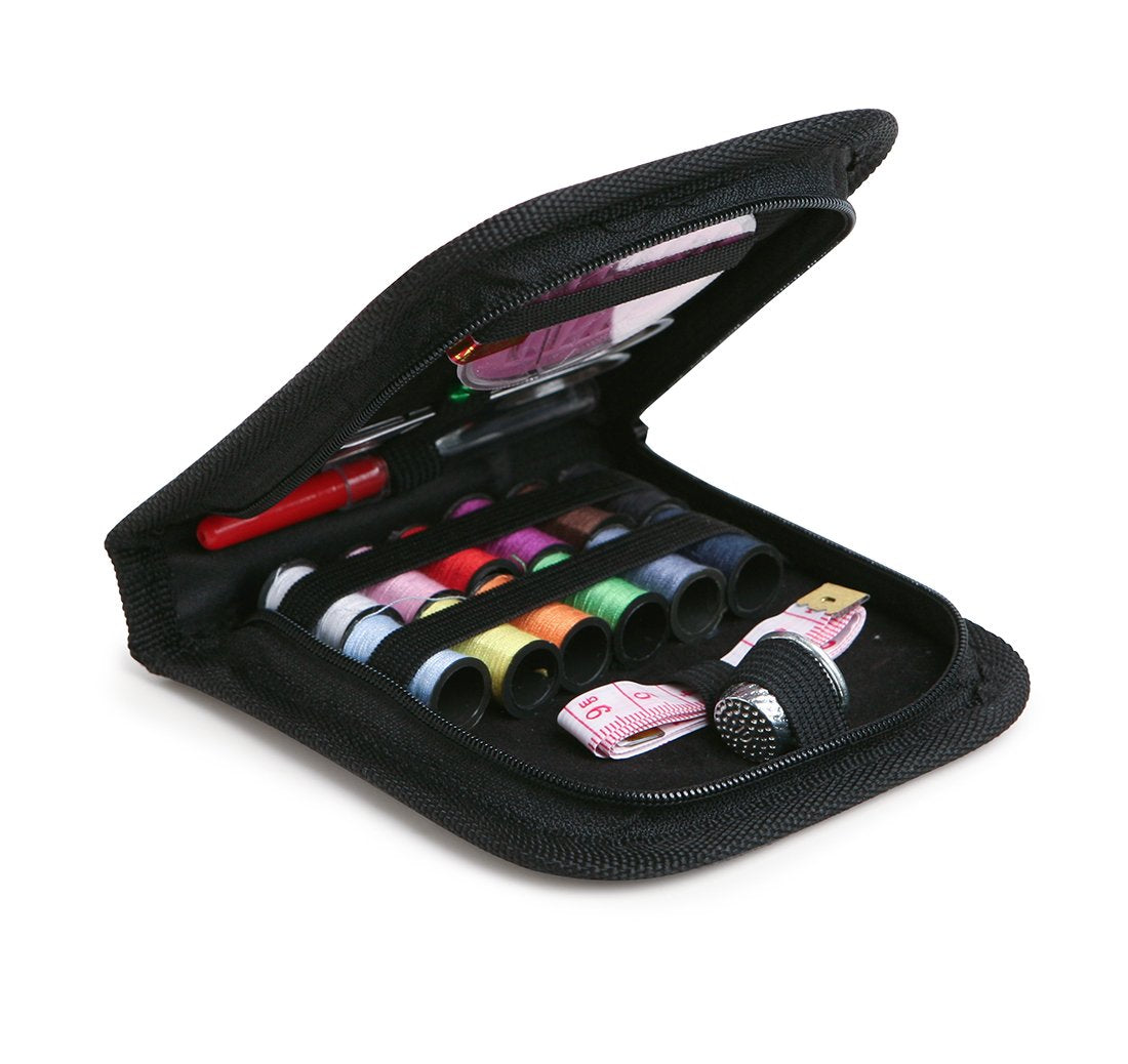 CraftLab Sewing Kits Mini Travel Sewing Kit - Portable Emergency Set with Needles, Thread, Scissors