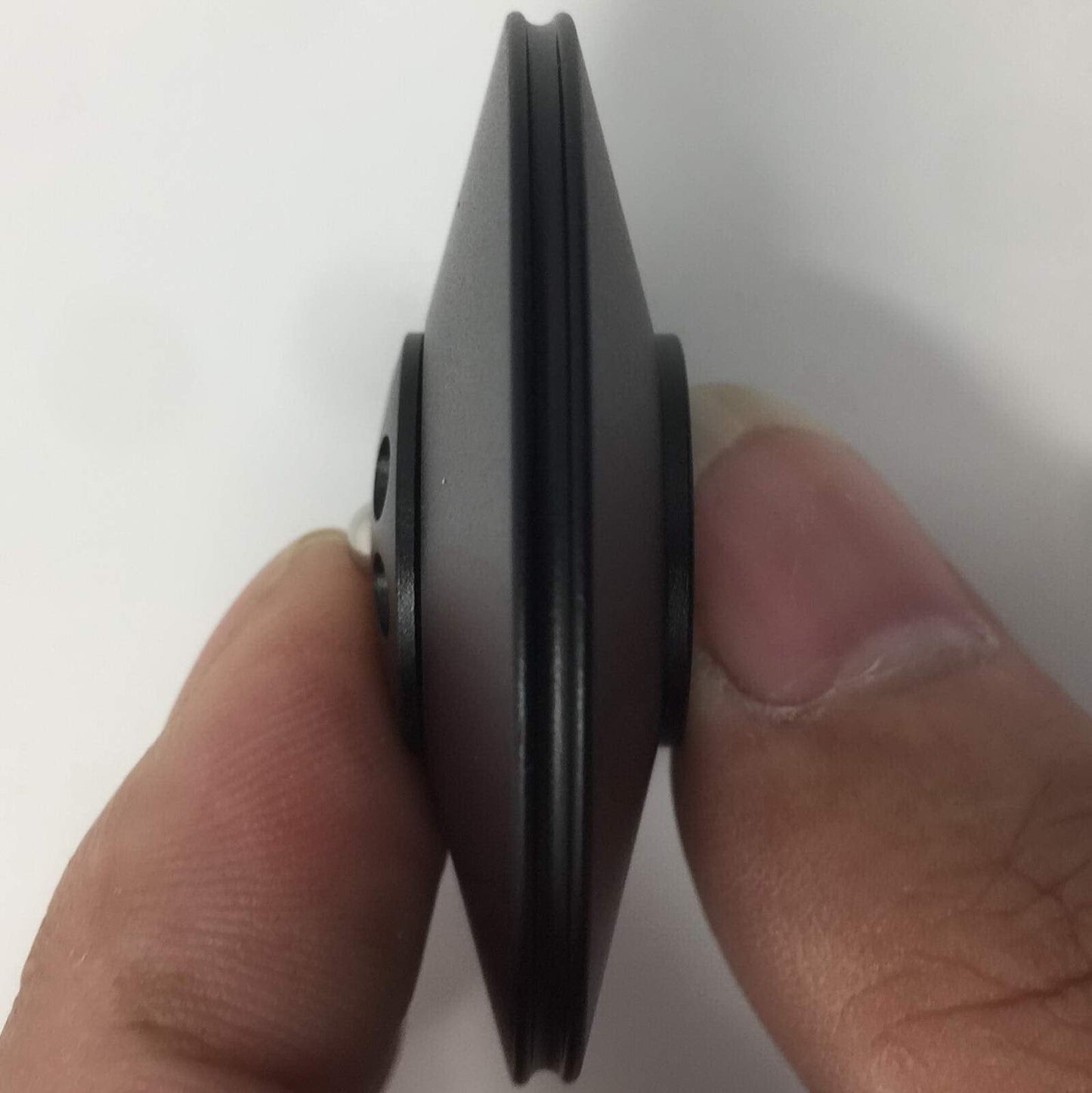 FXCOOLCT Mini Size UFO Flying Saucer Fidget Spinner Figit Hand Best Stress Reducer Relieves Black Color Model NO. C011Silver Color Model NO. C011