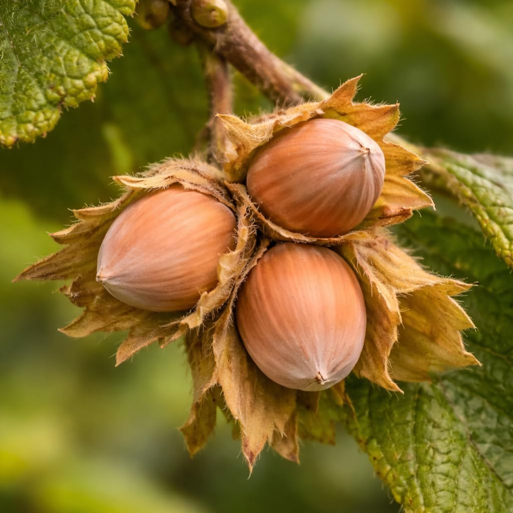 3 American Hazelnut Trees - 6-12" Tall Live Plants - Filbert Nut Shrubs/Bushes - Corylus Americana - (3 Pack)