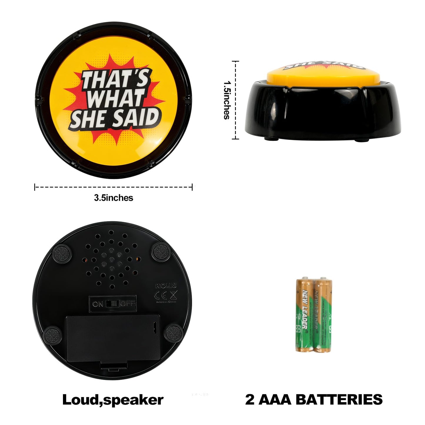 ysapualp That's What She Said Easy Button,Michael Scott Voice,Funny The Office Gifts,The Office TV Show Merchandise