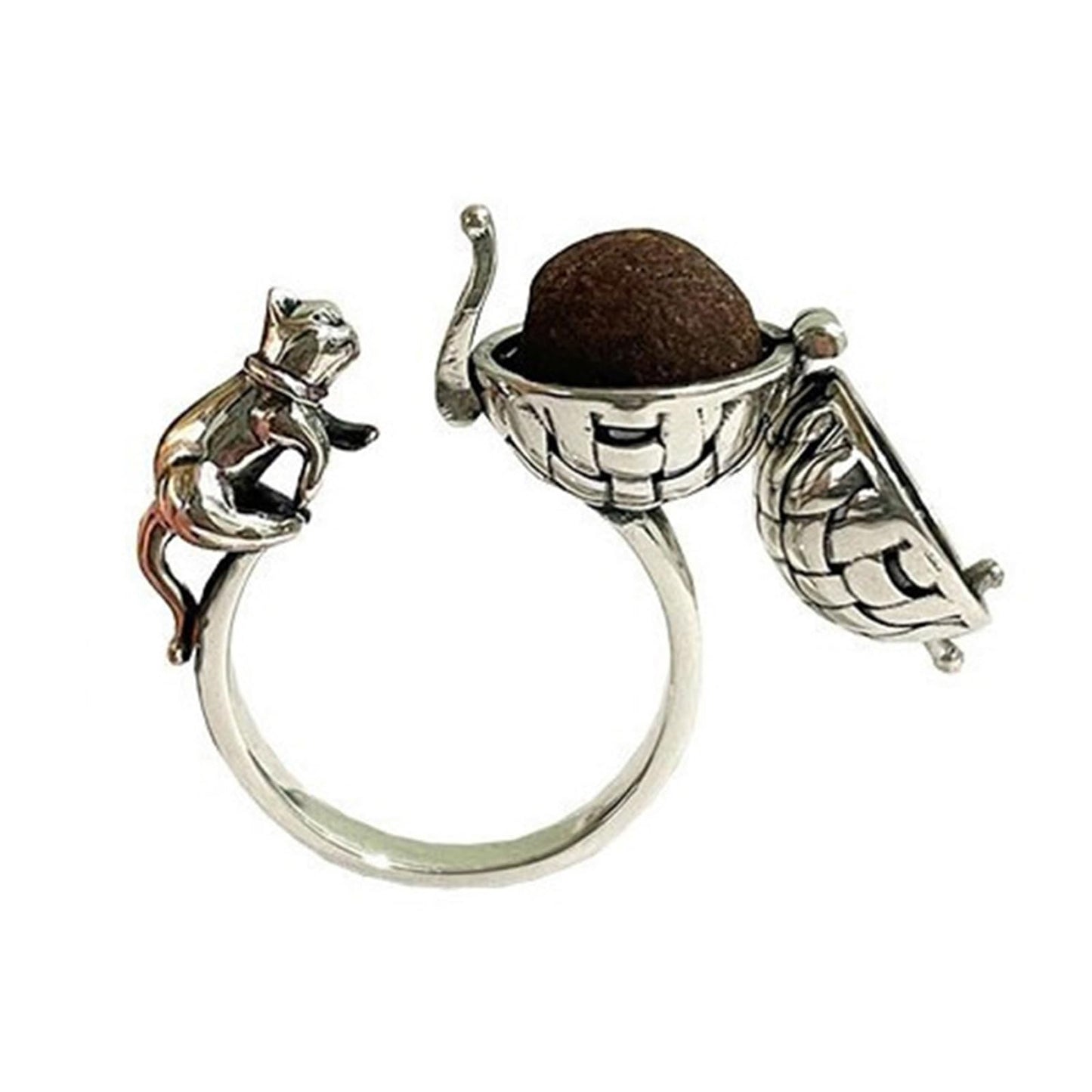 Fashionable Essential Oil Rings Accessory Adjustable Stainless Steel Diffuser Jewelry for Women and Girls Adjustable Size