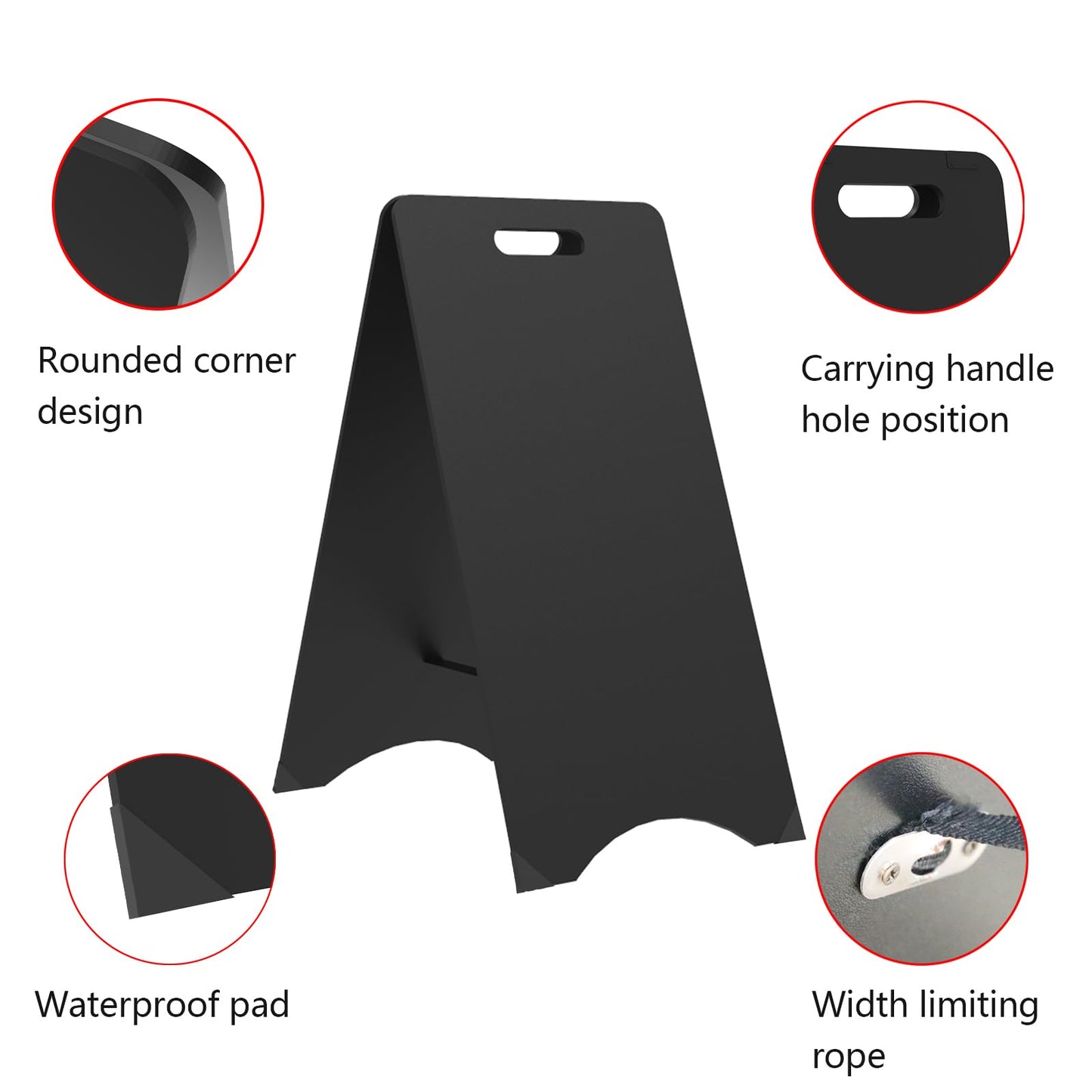 A-Frame Chalkboard Sign Large 15" x 30" Sandwich Chalkboard Double Sided Sidewalk Signs Outdoor Foldable Blackboard Menu Display for Weddings, Restaurant, Business