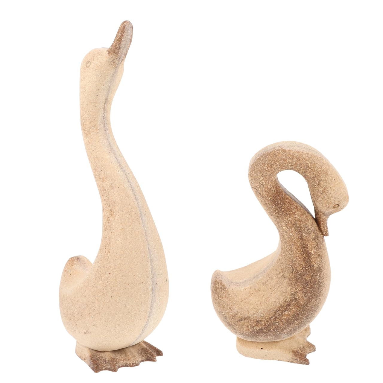 EXCEART Wooden Goose Ornaments 9.45 Inch DIY Painting Craft Kit for Kids Home Decor Table Centerpiece Garden Figurines