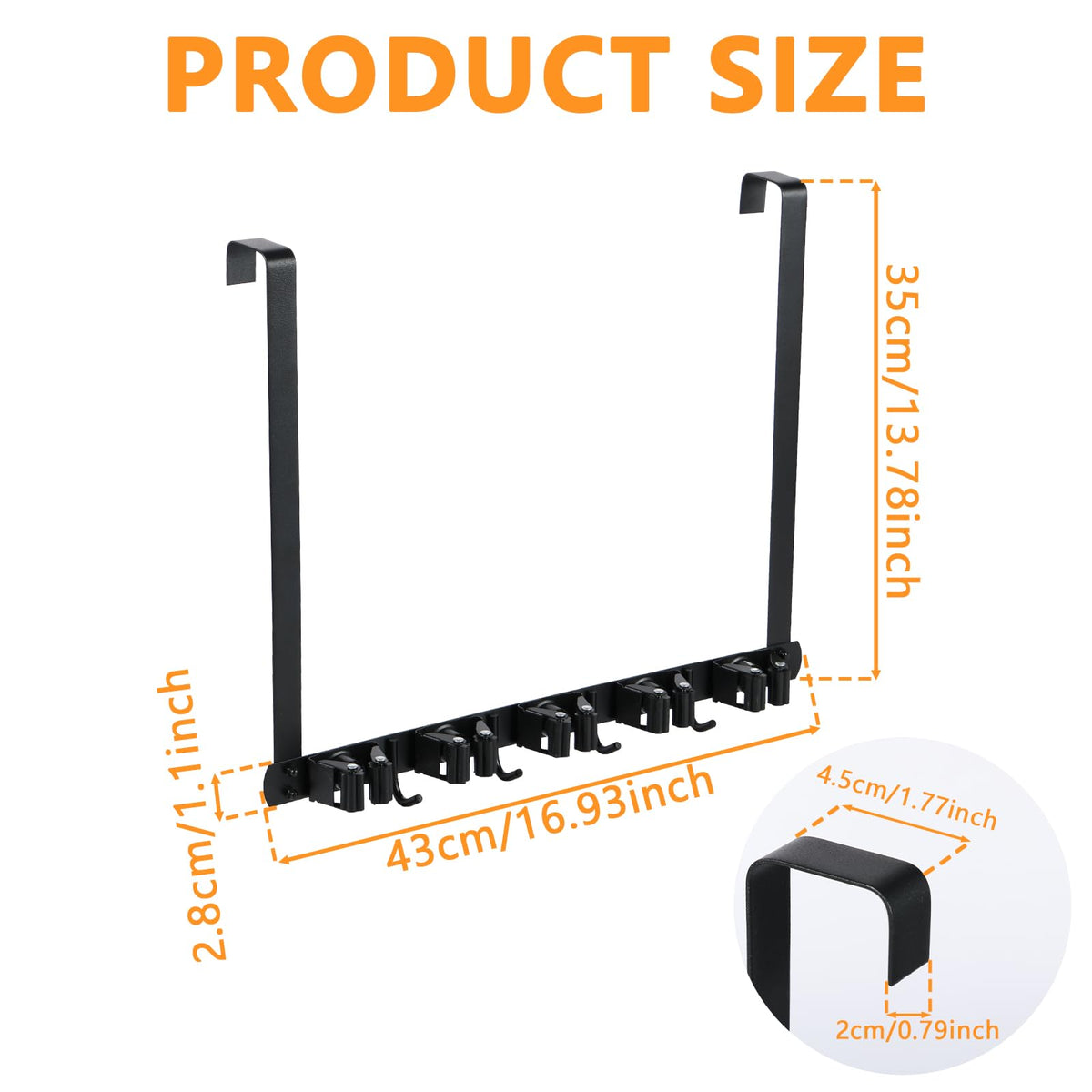 Over The Door Broom Holder