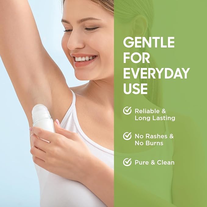 Heaven on Earth Natural Aluminum-Free Deodorant for Women – Long-Lasting Odor Protection, Sensitive Skin Friendly, Vegan, Organic Lemongrass & Eucalyptus Roll-On