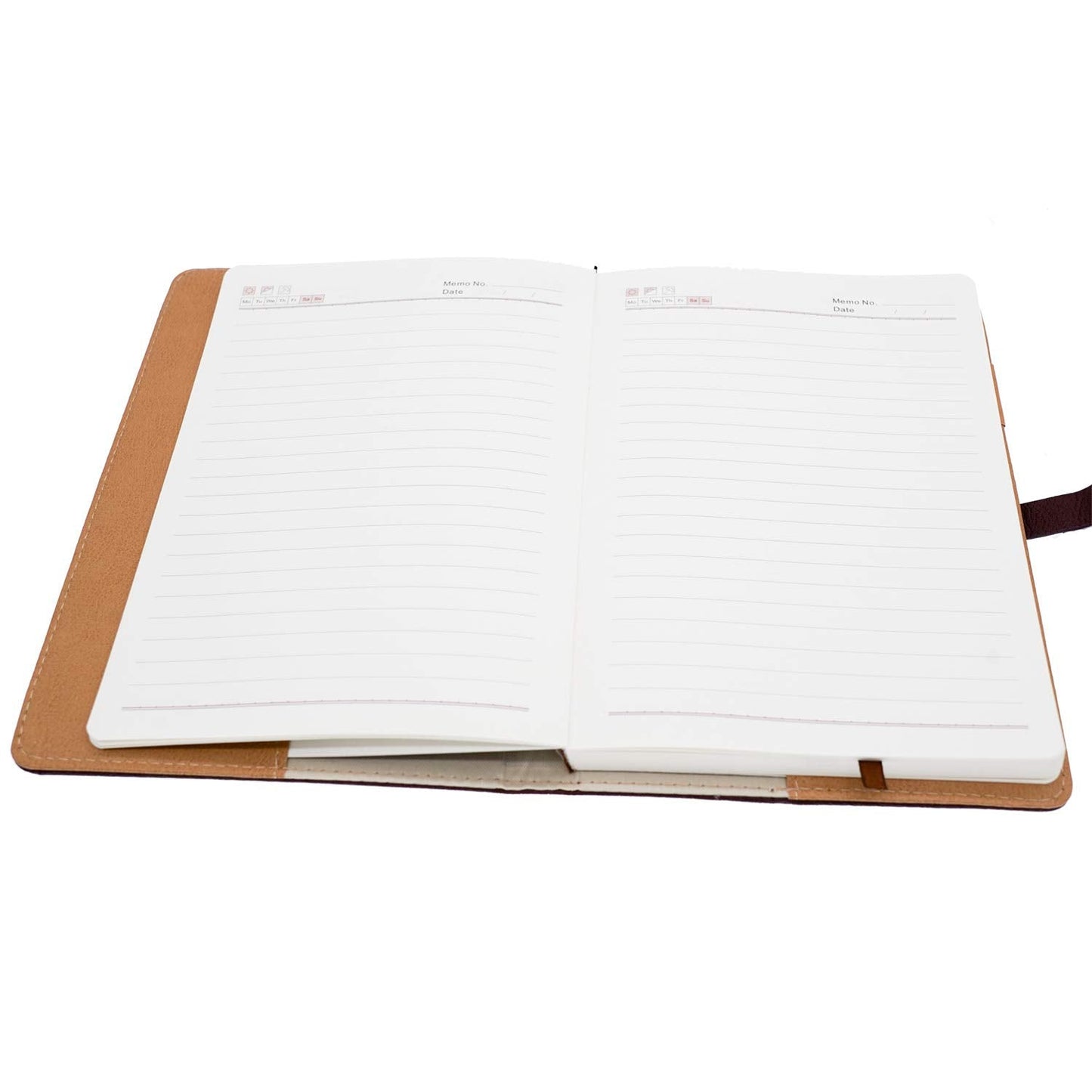 BenOpinion Hardcover Notebook Set - Thick Classic Ruled Notebook with Pen Loop and Pen, A5 192 Pages, Soft Faux Leather Hardcover Cover with Buckle(Maroon)